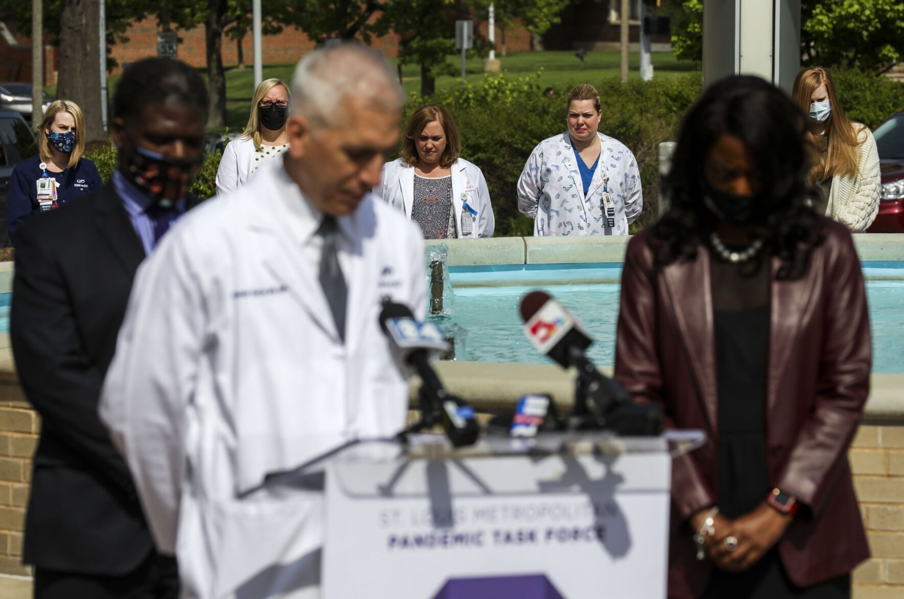 Moment of silence for healthcare workers